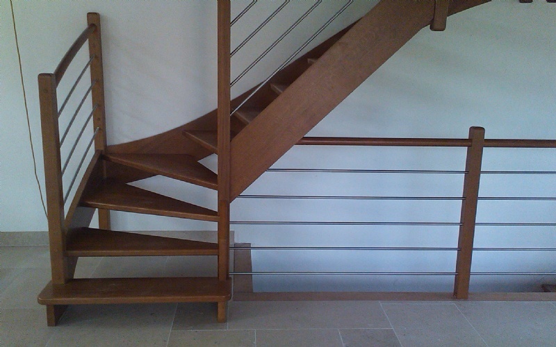 escalier quart tournant haut recoupable