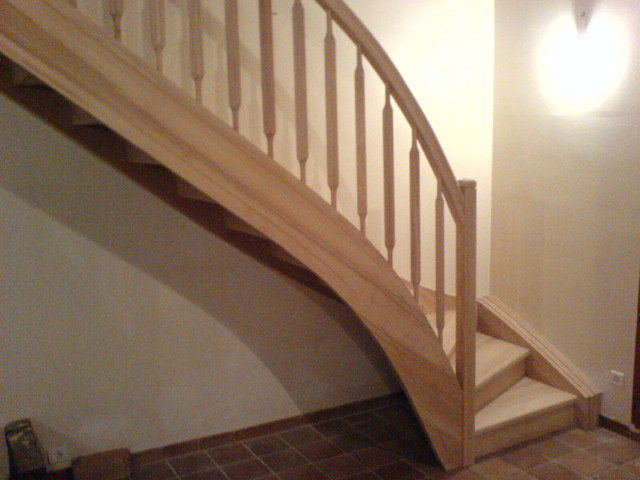 escalier quart tournant bas sur mesure