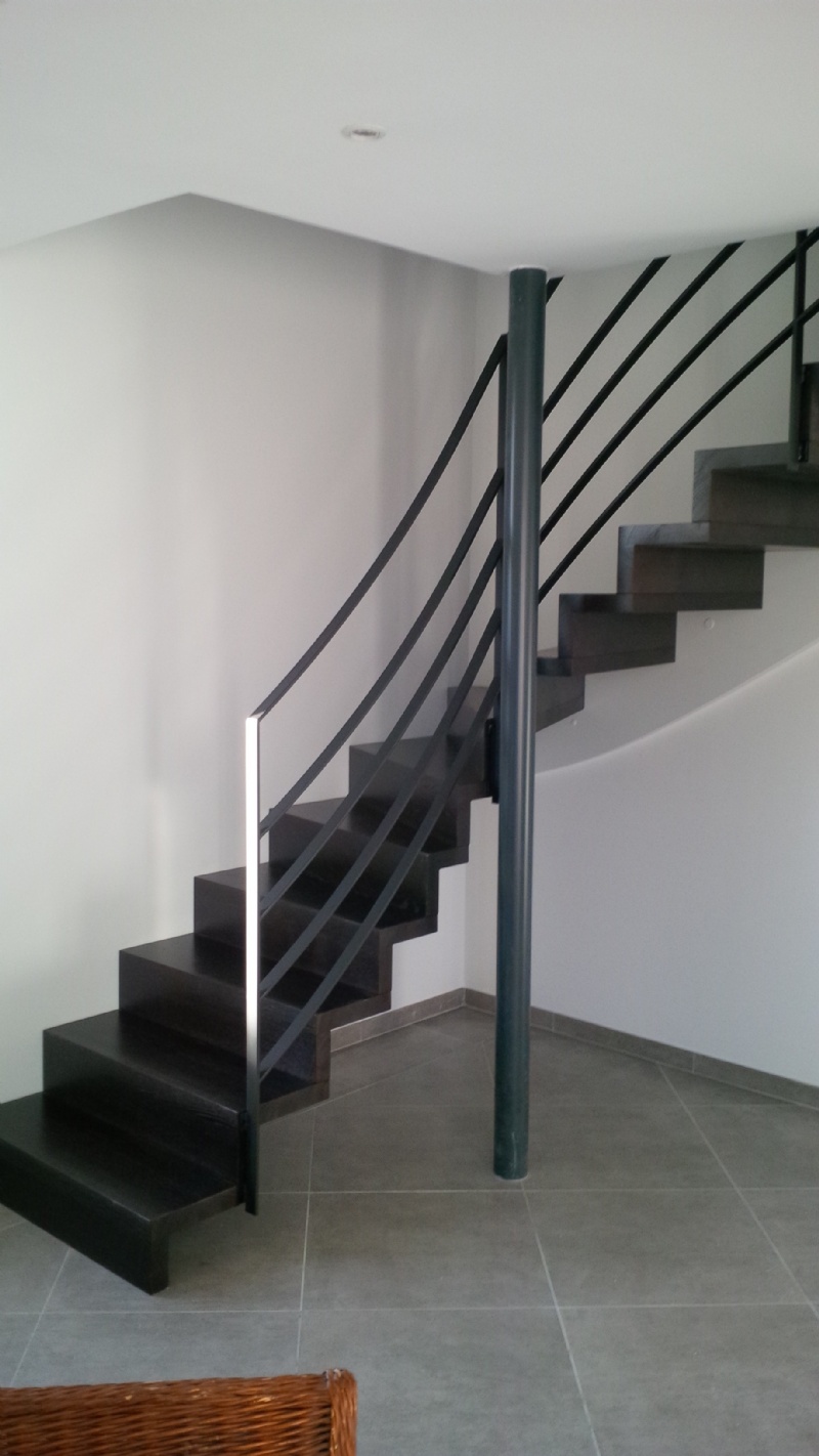 escalier quart tournant contemporain